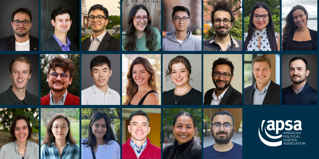 Headshots of all 22 winners of the APSA DDRIG grant for the 2025 cycle.
