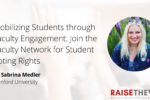 Thumbnail for the post titled: Mobilizing Students through Faculty Engagement: Join the Faculty Network for Student Voting Rights